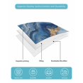 thumbnail image 5 of Quilts King Size, Blue Marble Soft Comforter Bedding Set for Bed, Modern Abstract Art Lightweight Quilted Bedspread with Pillow Cover(2 Pieces) for All Season, 96x106 Inch, 5 of 6