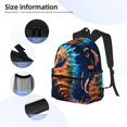 thumbnail image 3 of Fotbe Yellow Fish Seahorse Mochila Ligera Casual para Laptop para Hombres y Mujeres, Mochila Impermeable de Uso Diario, Mochila para Universidad, 3 of 6