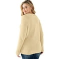thumbnail image 2 of ellos Plus Size Button Y-Neck Sweater, 2 of 3