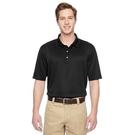 Harriton Men's Advantage IL Snap Placket Performance Polo