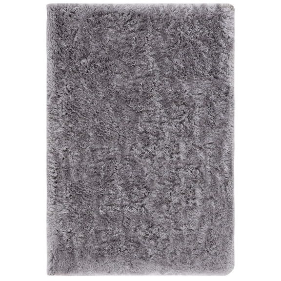 SAFAVIEH Arctic Giselle Solid Polyester Shag Area Rug, Grey, 5' x 7'
