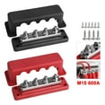 thumbnail image 4 of Bus Bar Power Distribution Block 600A 48V Heavy Duty 4 Stud Terminals Block, 4 of 10