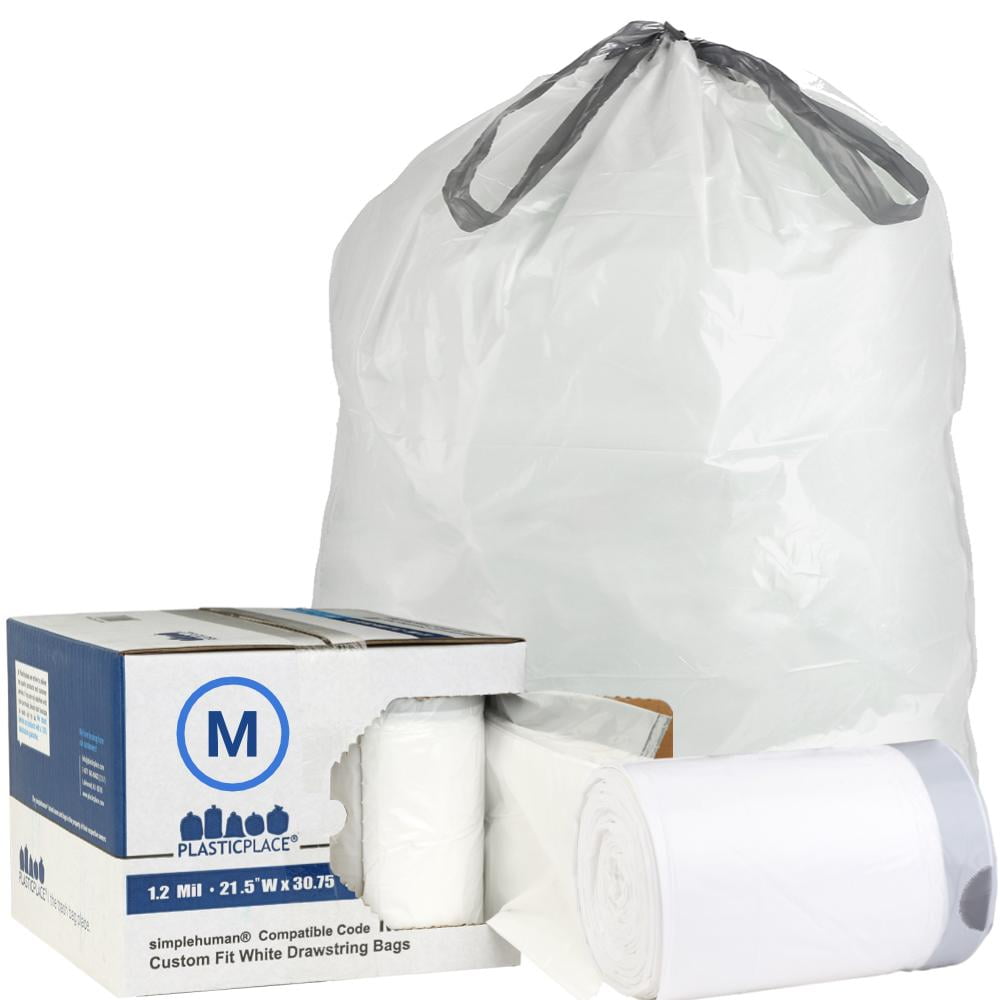 Plasticplace Simplehuman ® Code M Compatible │ Custom Fit Trash Bags