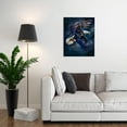 thumbnail image 4 of HFDF American Eagle Bald Eagle Wall Art - Canvas Prt for Bedroom, Bathroom, Livg Room 16x24inch Framed, 4 of 6