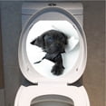 thumbnail image 4 of Pegatinas de baño 3D Calcomanías decorativas de baño Pingüino de tiburón Perro mono Sunnimix Etiquetas engomadas del tocador 3D, 4 of 7