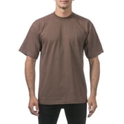 Pro Club Men's Heavyweight Short Sleeve Crew Neck T-Shirt - Brown - XL