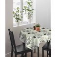 thumbnail image 4 of Easter Rabbit Suqare Tablecloth - 60 x 60 Inch, Cartoon Cute Bunny Sketch on Green Waterproof & StainResistant Tablecloth, Washable Oil-proof Table Cover for Dining/Party/Wedding/Camping/Buffet, 4 of 9