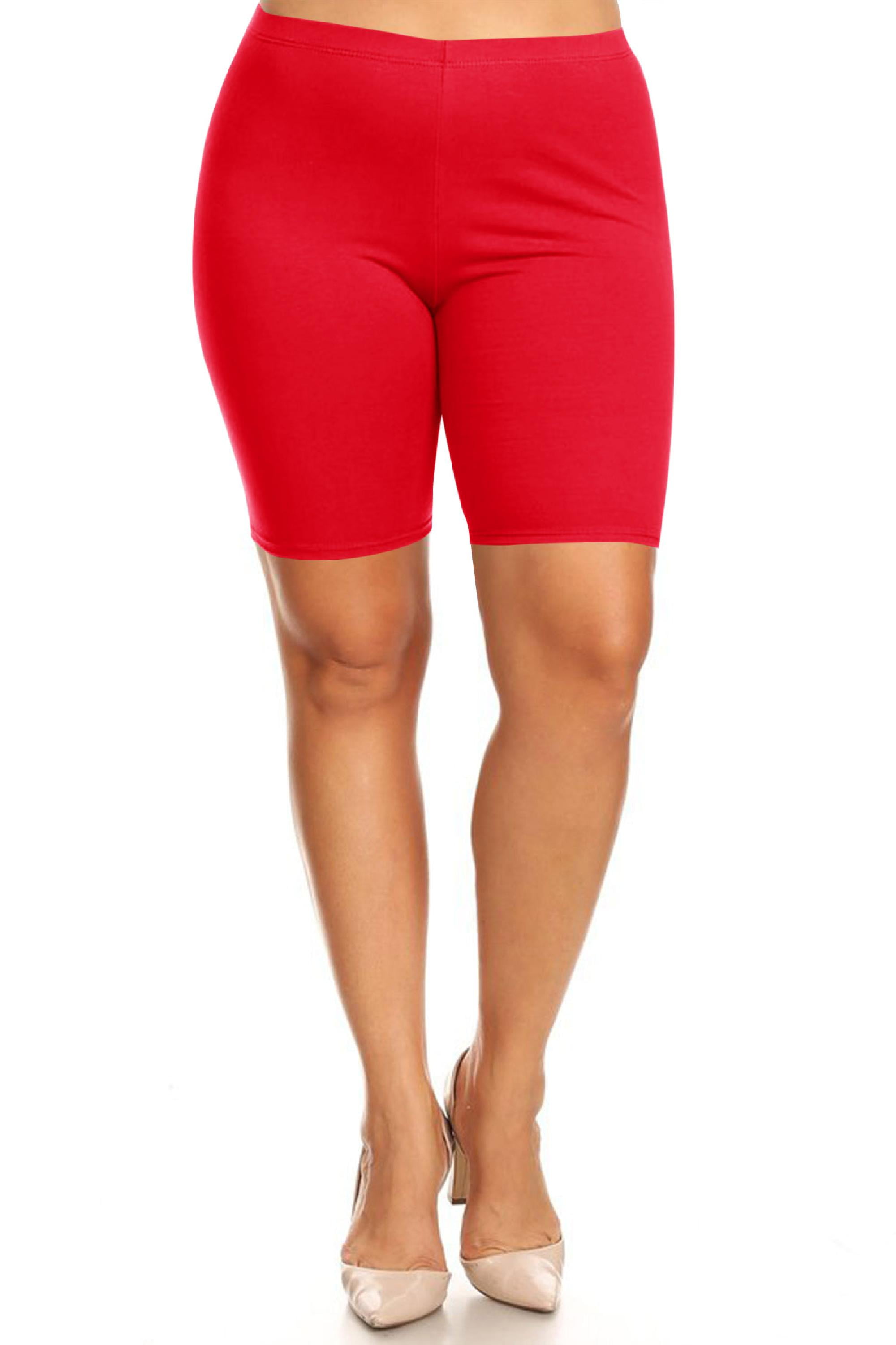 Moa Collection Women's Plus Size Cotton Spandex High Waist Comfy