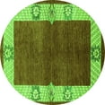 thumbnail image 1 of Ahgly Company Indoor Round Oriental Green Industrial Area Rugs, 6' Round, 1 of 4