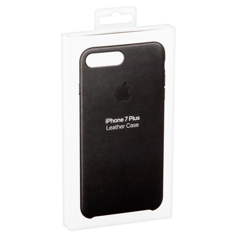 Apple Leather Case for iPhone 7 Plus - Black - Walmart.com