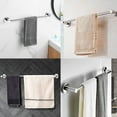 thumbnail image 3 of HLONK Adjustable 15 to 28 Inch Single Bath Towel Bar for Bathroom Stainless Steel Towel Holder With 6Pcs Heavy Duty Safety Buckle Design Metal S Shaped Hooks, 3 of 6
