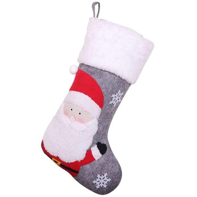 XWSHYW Adornos Colgantes Bolsa para Colgar En Árbol de Navidad con Decoración Navideña, Cálculo y Muñecos Sin Rostro, Bolsa de Regalo