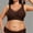 Brown, variant on Everyday Comfort Wireless Bra Workout Plus Size Wireless Cotton Underwear Seamless Crop Yoga Bra Top Plus Size Underwear All Day Wear Seamless Yoga Bra