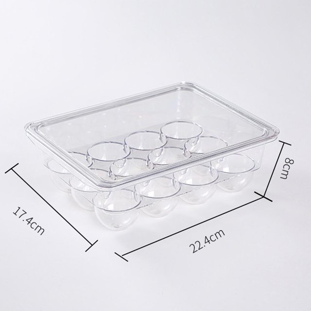 Clear Pantry Organizer Bins Household Plastic Food Storage Basket Box for Kitchen Countertops Cabinets Refrigerator Freezer