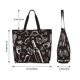 thumbnail image 5 of Fotbe Wine Seamless Bolsa Tote Estética de Lona con Estampado para Mujer - Bolsa Reutilizable de Hombro Casual para Vacaciones, Compras, Trabajo y Gimnasio, 5 of 8