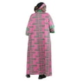 thumbnail image 3 of Satsuma Women's Long Kimono Robe with Pockets and Headwrap - African Print Trench Coat, 3 of 4