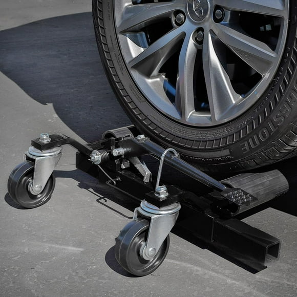 Stark USA Set of (2) Truck Car Wheel Moving Dolly Ratchet Type Auto Tire Mechanic Lift Wheel Dolly Car Skates Vehicle Positioning Mechanic, 2-Pieces