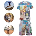thumbnail image 5 of Tom And Jerry Boys Girls Short Sleeve Mesh T-Shirt And Shorts Outfit Set Summer Clothes Set for Kids, 5 of 8