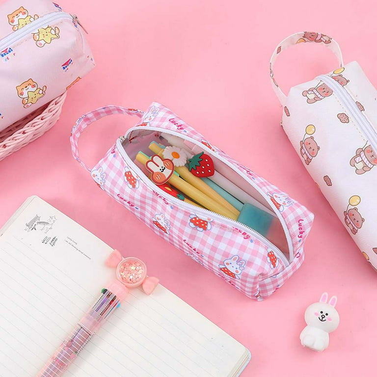 Kawaii Cute Korean Cactus Canvas Pencil Case Storage Organizer Pen Bags  Pouch Pencil Bag Pencilcase School Supply Stationery - China Pencil Pouch  and Running Waist Bag price