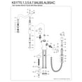 thumbnail image 6 of Kingston Brass KS177ALBSAC Heritage Two-Handle 2-Hole Kitchen Faucet with Brass Sprayer in Antique Copper, 6 of 7
