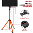 thumbnail image 4 of 5Core Speaker Stand Tripod Tall Adjustable 72 Inch DJ Studio Monitor Stands Pole Mount ORANGE, 4 of 12