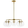 thumbnail image 4 of SAFAVIEH Negara 5-Light Industrial Satin Brass Metal Chandelier, 4 of 6