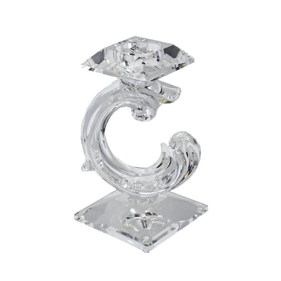 Swarovski Crystal: 7600NR122 Hole Style Candle Holder - US | Faceted Crystal
