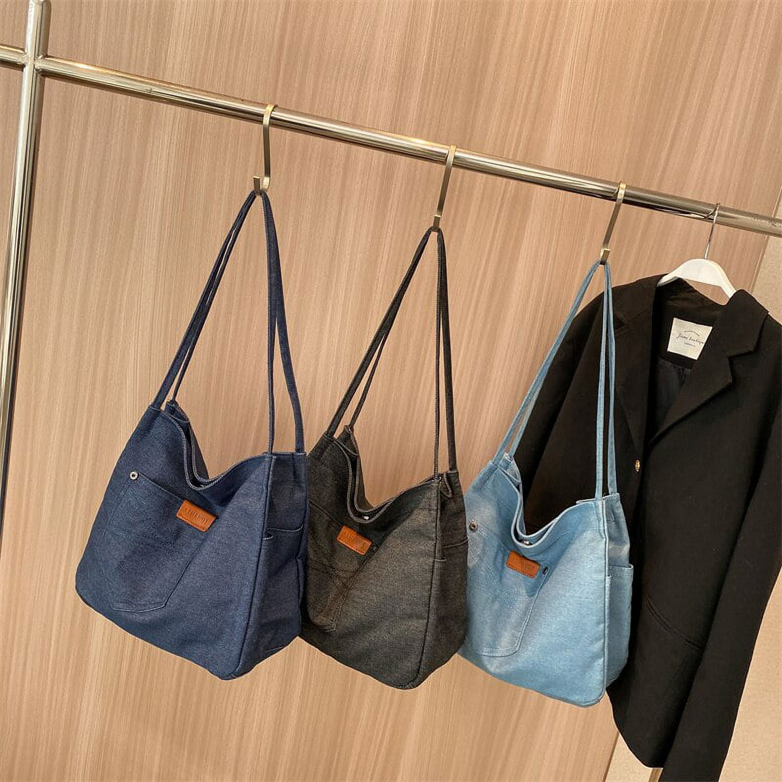 Denim Flap Shoulder Bags For Women 2022 New Jeans Big Shopper Bag