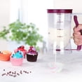 thumbnail image 2 of Pancake Batter Dispenser - 4-Cup Batter Dispenser with Squeeze Handle & Measuring Marks for Pancakes, Waffles, Muffins, Crepes & Cupcakes - Baking Tool (), 2 of 6