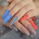 thumbnail image 5 of 200 Piezas de Acrílico Extra Larga Prensa en Uñas Ataúd Uñas Postizas Artificiales Color Sólido Cobertura Completa Uñas Postizas Brillantes para Mujeres y Niñas Salón de Arte de Uñas Ormromra HMHZ347-2, 5 of 6
