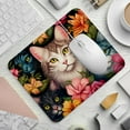 thumbnail image 2 of Cat Printed Square Mouse Pad Desk Mat, Non-Slip Rubber Bottom Gaming Mouse Mat for Office, 8.3x9.8 Inch, 2 of 6