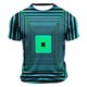 thumbnail image 2 of Mens Camisas de Manga Corta Impresión Casual Deportes Cuello Redondo Blusa, Poliéster Ligero para la Primavera Verano Al Aire Libre Uso Diario, 2 of 4