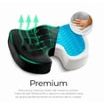 thumbnail image 2 of Cojín Ortopédico Memory Foam De Gel Para Silla/asiento Auto Modelo Negro, 2 of 4