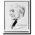 thumbnail image 2 of Historic Framed Print, [Cordell Hull, bust portrait, facing left, drawn by James Montgomery Flagg during a telephone conversation between the Secretary of State and the president o, 17-7/8" x 21-7/8", 2 of 9
