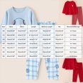 thumbnail image 3 of NOLDARES Kids Child Toddler Boy Pajamas Pj Set Long Sleeve Snug Fit Soft & Cozy & Loungewear Fall Winter Sleepwear 6-12 Months 12-24 Months 2t 3t 4t 5t 6t 7t 8t 9t Children,Watermelon Red,10-11 Y, 3 of 4