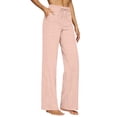 thumbnail image 2 of SAHFX Linen Blend Pants for Women High Waist Trousers Loose Pants Baggy Trousers Dress Pants Lounge Trousers Straight Leg Pants Versatile Trousers Business Casual Outfits, 2 of 9