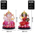 thumbnail image 5 of Large ganesh and laxmi statues, indian hindu god idol, pooja room figurines, mandir diwali d&eacute;cor, housewarming gift, 5 of 6