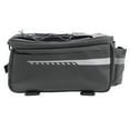 thumbnail image 6 of Rear Bike Rack Bag with Rain Cover, Waterproof Bicycle Saddle Bag Cycling Pannier Trunk Carrier with Reflector for Commuter Travel Outdoor, 6 of 8