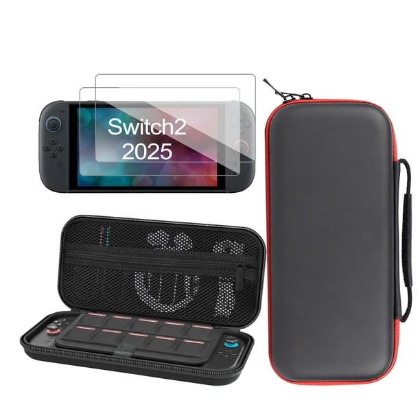 Funda YUOY Nintendo Switch 2 (2025) - Estuche EVA Rígido, 10 Ranuras, 2 Protectores Pantalla