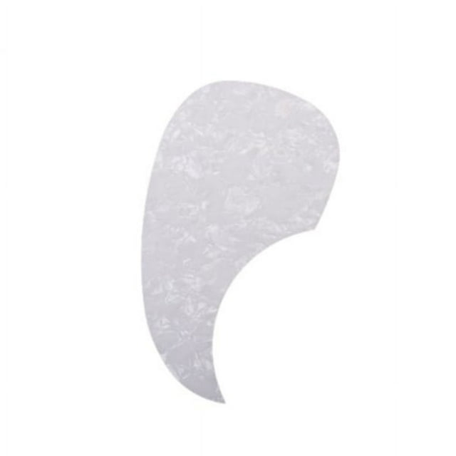 Shisuyan Waterdrop Style Acoustic Guitar Self Adhesive Pickguard Pick Guard (White)