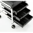 thumbnail image 5 of BarberPub Pedicure Unit Nail Stool Seat with Wheels Nail Station Beauty Spa Salon Trolley Cart 9311, 5 of 7