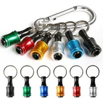 YOSUOPOC 6-Pack 1/4 Inch Hex Shank Drill Bit Holders, Color Coded Quick Change Sleeves with Carabiner for Screwdriver, Magnetic Screw Bits & Drill Driver Accessories