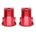 thumbnail image 4 of 2 piezas de carcasa de caja de cambios de repuesto para coche RC TRAXXAS 1/5 RC, cubierta de diferencial delantera y trasera universal de aleación de aluminio, color rojo, 4 of 14