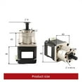 thumbnail image 3 of Planetary Geared Gearbox Nema17 Stepper Motor 17HS4401S-PG All Ratio Geared For 3D Printer Extruder Mechanical Arm Robot Motor, 3 of 4