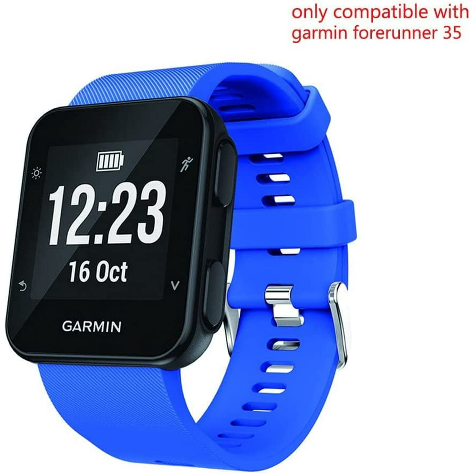 aczer Y Garmin Forerunner 35 Accessories Watchbands 10 Color Replacement Watch Band with Stainless Buckle and Rubber Walmart