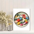 thumbnail image 2 of Qisvanset Vibrant Pill Capsule Canvas Wall Art 15.75x11.81 Inches, 2 of 8