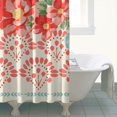thumbnail image 4 of Pioneer Colorful Floral Shower Curtain for Bathroom Home Decor Bathtubs Waterproof Fabric Curtain with 12 Hooks 72x84in, 4 of 6