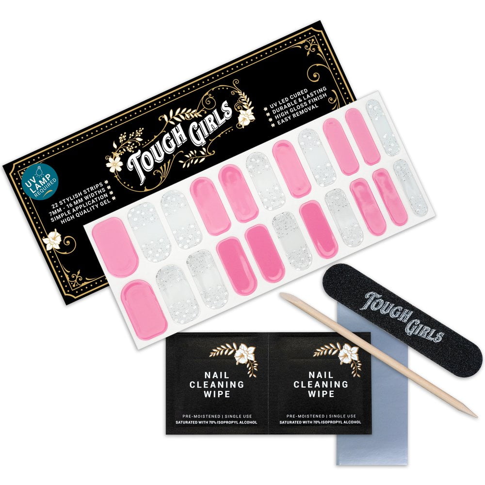 TOUGH GIRLS 22 SemiCured Gel Nail Polish Strips Brighter, Thicker