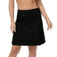thumbnail image 6 of HDE Women's & Women's Plus Reversible Wrap Skirt Swim Coverup Black/Boho Sun M-L, 6 of 6