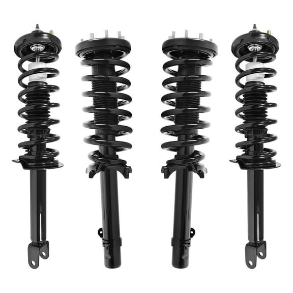Unity Automotive Front & Rear Complete Strut Assembly Kit Fits 2008-2012 Honda Accord, 4-11237-15180-001